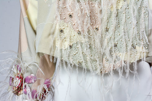 Cropped Pastel Cloud Kimono